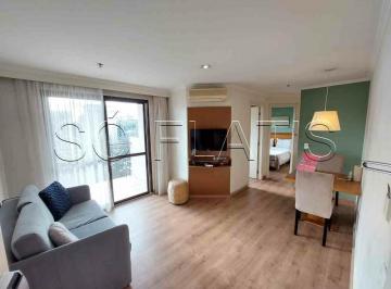 Apartamento · 48m² · 1 Quarto · 1 Vaga · Flat no estilo residence com serviços na vila Olímpia, apto com 01 dorm mais escritório