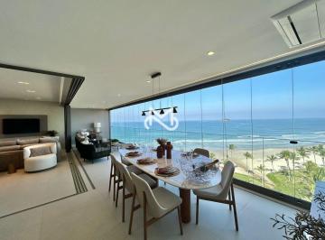 Apartamento · 208m² · 4 Quartos · 3 Vagas · Apartamento de Alto Padrão Frente mar no Módulo 03 em Riviera de São Lourenço