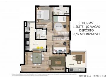 Apartamento · 87m² · 3 Quartos · 2 Vagas · Apartamento para venda 3 quartos - 2 vagas - Jardim Sabará