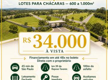 Rural , Cotia · Oportunidade! lotes de 600m apenas R$ 35mil - Ibiúna/SP
