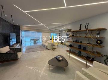 Apartamento · 135m² · 3 Quartos · 2 Vagas · Barra Peninsula Fit 3 quartos mobiliado deslumbrante vista lagoa
