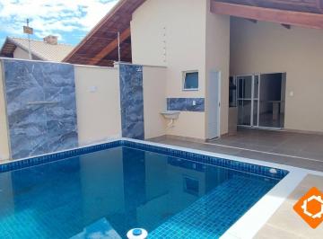 Casa · 90m² · 2 Quartos · 3 Vagas · CASAS COM PISCINA E AREA GOURMET 2 QUARTOS 3 BANHEIROS ITANHAEM SP