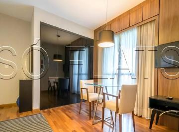 Apartamento · 40m² · 1 Quarto · 1 Vaga · Flat em Brooklin Paulista, São Paulo/SP de 40m² 1 quartos para locação R$ 3.800,00/mes