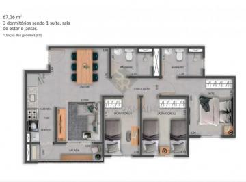 Apartamento · 67m² · 3 Quartos · 1 Vaga · Apartamentos Padrão em Ribeirão Preto
