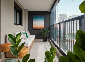 Varanda · Apartamento à venda em São Paulo-SP, no bairro Pinheiros: 2 quartos, 1 suíte, 2 banheiros, 2 vagas d