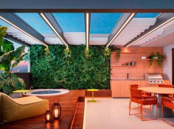 Terraco · Apartamento à venda em Moema, São Paulo-SP: 2 quartos, 2 suítes, 3 banheiros, 1 vaga, 135,58m² de ár