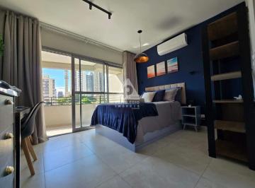 Apartamento · 24m² · 1 Quarto · Studio com 24m², Brooklin, São Paulo, SP. Cozinha integrada, varanda, ricamente mobiliado, vista amp