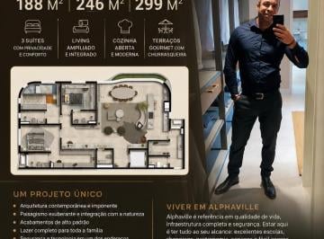 Apartamento de 4 quartos, Barueri · Apartamento em Alphaville de 188 m², com 3 vagas 3 suítes. Acervo Dubai