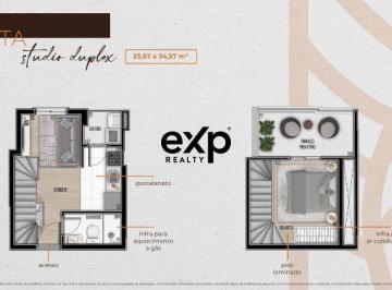 Apartamento · 34m² · 1 Quarto · Apartamento Duplex com 1 quarto no Bairro Alto - Curitiba