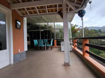 Vista da Varanda lateral · Casa Triplex Alto Padrão no Sítio Guararema em Itaipava