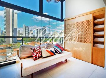 Apartamento · 78m² · 1 Quarto · 1 Vaga · APARTAMENTO DUPLEX  MOBILIADO COM LAZER COMPLETO - VILA OLIMPIA 80 METROS
