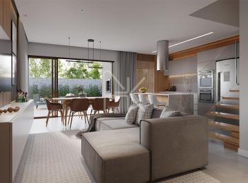 Casa · 135m² · 3 Quartos · 2 Vagas · Sobrado moderno de alto padrão à venda no bairro Glória, Joinville | 135 m², pé-direito duplo, amplo