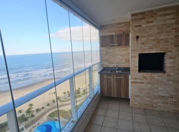 Apartamento de 2 quartos, Praia Grande · APARTAMENTO 02 QUARTOS NA MIRIM PÉ NA AREIA, SACADA GOURMET. 