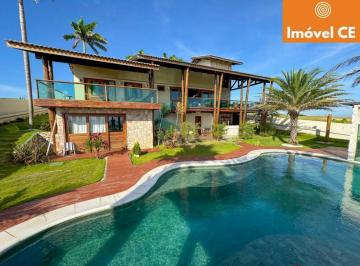 Casa · 400m² · 4 Quartos · 4 Vagas · Luxuosa Mansão à Beira-Mar em Aquiraz, Ceará