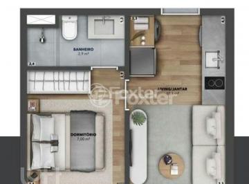 Planta.jpg · Apartamento à venda em Auxiliadora com 26 m², 1 quarto, 1 suíte