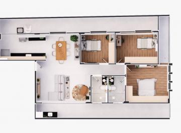 Apartamento · 3 Quartos · 2 Vagas · Apartamento com 3 quartos à Venda, Parque Recanto da Hípica - Conselheiro Lafaiete