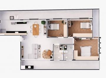 Apartamento · 3 Quartos · 2 Vagas · Apartamento com 3 quartos à Venda, Parque Recanto da Hípica - Conselheiro Lafaiete