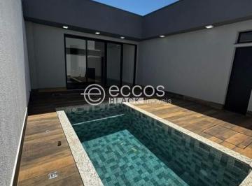 Casa · 180m² · 3 Quartos · 2 Vagas · Casa em condomínio à venda, 3 quartos, 3 suítes, 2 vagas, Novo Mundo - Uberlândia/MG