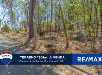 Terreno · 1901m² · Terreno a venda com 1901 m², no condominio Santa Fé, Vinhedo-SP
