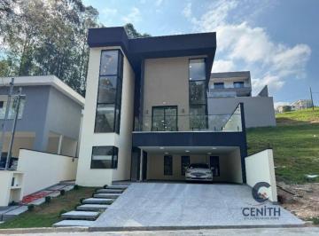 Casa · 384m² · 3 Quartos · 4 Vagas · Exuberante e Moderna Casa com 3 suítes na Aldeia da Serra, Barueri - 384m²