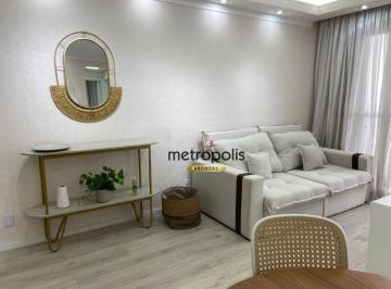 Sala  · Apartamento com 3 dormitórios para alugar, 59 m² por R$ 4.100,00/mês - Parque Erasmo Assunção - Sant