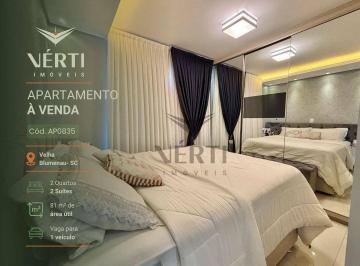 d92edbe9959fd6eb6e9ed2d9043545e569b956d3 · Apartamento com 2 dormitórios à venda, 81 m² por R$ 695.000,00 - Velha - Blumenau/SC