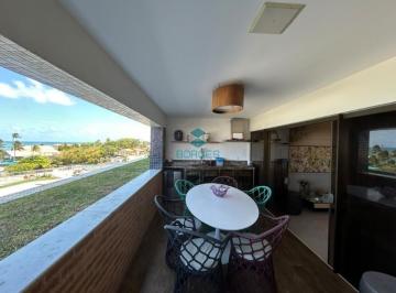 Ampla varanda com vista mar | Borges Realty · Apartamento à venda no Rio Vermelho Salvador - 3 suítes, 270m², vista mar 180°, condomínio Alto da E
