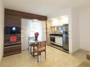 Apartamento · 40m² · 1 Quarto · 1 Vaga · Flat em Brooklin Paulista, São Paulo/SP de 40m² 1 quartos para locação R$ 3.903,00/mes