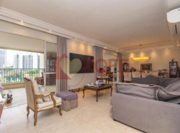 Apartamento · 205m² · 4 Quartos · 4 Vagas · Apartamento à Venda no Brooklin - Alto Padrão Próximo ao Shopping Morumbi - 205m², 4 suítes, 4 vagas