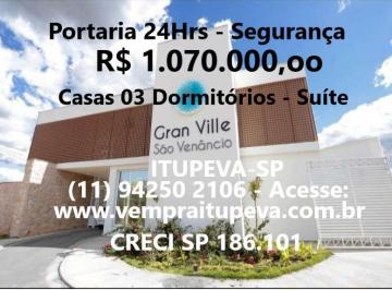 Casa de 3 quartos, Itupeva · Gran Ville San Venancio, Itupeva-SP |Apenas R$1.070.000|Casa 03DOR(03ST_Closet)