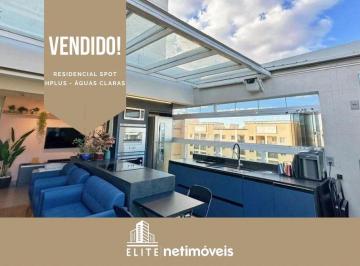 Apartamento de 1 quarto, Águas Claras · Residencial Spot Hplus - Cobertura - 1 Quarto - Mobiliada - Águas Claras