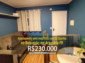 2e41d383de40b2caa0faf087b5f5cc0a06d8ae38 · Apartamento semi mobiliado com 02 Quartos no Boqueirão em Araucária-PR  - A venda por R$230.000,00  