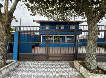 Casa · 313m² · 6 Quartos · 5 Vagas · Casa Frente ao Mar à Venda no Bairro Jussara em Mongaguá – 6 Suítes e Edícula