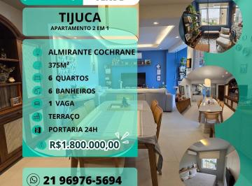Apartamento de 6 quartos, Rio de Janeiro · Almirante Cochrane, 375m², 6 quartos, 2 suítes