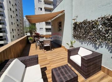 Apartamento · 110m² · 3 Quartos · 1 Vaga · Cobertura à venda Guarujá - Astúrias - Penthouse - 3 quartos - Vista parcial mar