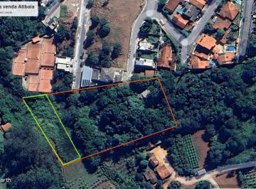 Terreno com a APA marcada em verde · Terreno a venda em Atibaia