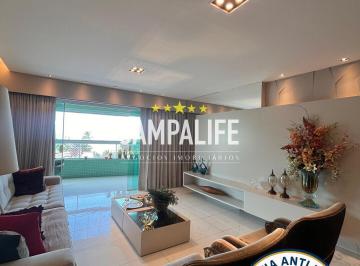 Apartamento · 207m² · 4 Quartos · 4 Vagas · Apartamento Alto Padrão 207m² Vista Mar no Cabo Branco - 4 Suítes