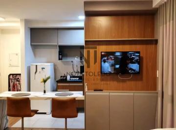 Apartamento · 33m² · 1 Quarto · 1 Vaga · LINDO FLAT COM 1 DORM, TOTALMENTE MOBILIADO, DECORADO E PLANEJADO COM AR CONDICIONADO, VISTA E HOBBY