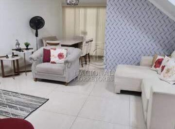 Casa · 205m² · 3 Quartos · 3 Vagas · Sobrado com 3 suítes, quintal e 3 vagas à venda no Jardim Santo Antônio – Santo André