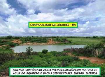 Rural de 11 quartos, Campo Alegre de Lourdes · FAZ. CAMPO ALEGRE DE LOURDES / BA — 22.311 HEC, PRONTO PARA GERAR LUCRO