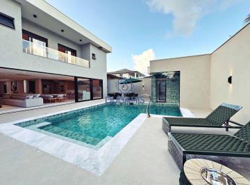 Casa · 422m² · 6 Quartos · 5 Vagas · Casa Alto Padrão Novíssima e Moderna no condomínio Jardim Acapulco Guarujá