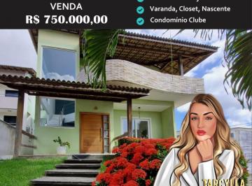 Foto 01 · Casa residencial Triplex Condomínio Caji para Venda Caji, Lauro de Freitas
