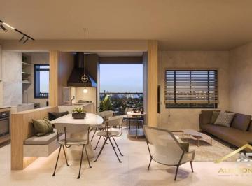 Foto ilustrada do Living de 58m² · Apartamento de 58m² com 2 Quartos, 1 Suíte e 1 Vaga no Vila Yara / Osasco.
