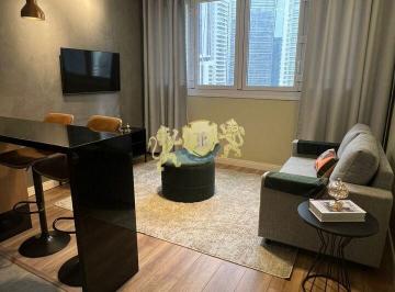 Apartamento · 38m² · 1 Quarto · 1 Vaga · Flat charmoso para alugar na Chácara Santo Antônio - Extension Berrini