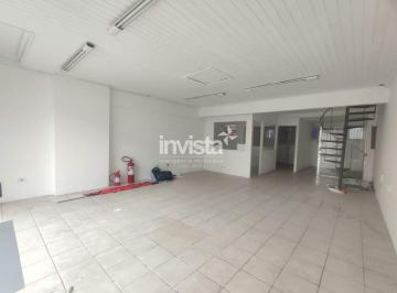 Comercial · 100m² · 1 Vaga · Sala Comercial térrea para Aluguel - Centro, Santos (100 m²)