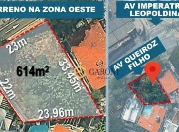 1177d00203cc04d5d927e673ed60ca6e2d4eddc7 · Terreno à venda na Vila Leopoldina com 614m² - SP