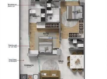 Apartamento · 83m² · 2 Quartos · 2 Vagas · Apartamento 2 dorms 2 vagas e Parcela Direto Prop. - prédio Frente Mar!