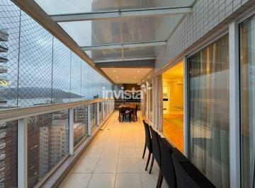 Apartamento · 290m² · 4 Quartos · 4 Vagas · Apartamento Garden Duplex SEMI MOBILIADO para Alugar com 290m² no bairro do Embaré em Santos