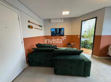 Apartamento · 84m² · 1 Quarto · 1 Vaga · Apartamento Duplex com Vista Mar Eterna na Ponta da Praia — Santos