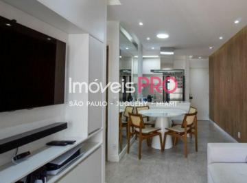 Apartamento · 58m² · 2 Quartos · 1 Vaga · Apartamento mobiliado a venda Brooklin em predio novo com 58m2, 2 dorms, 1 suite, 1 vaga com varanda